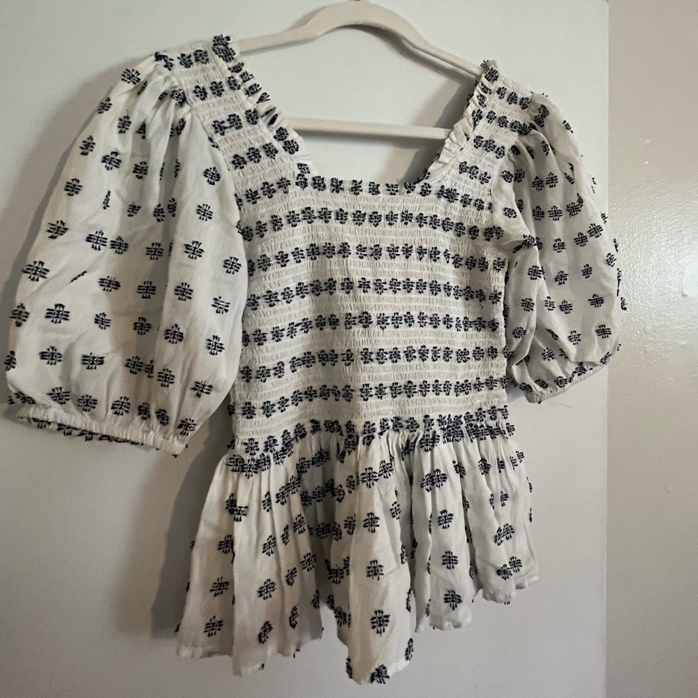 Emily McCarthy Peplum Top XS